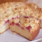 Fresh Raspberry Sour Cream Crumb Cake