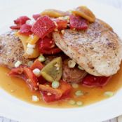Pork Scallopine with Spicy Cherry-Pepper Sauce