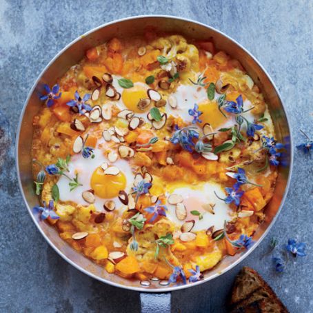 Smothered Cauliflower with Eggs