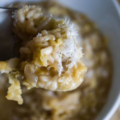 Rice and Smothered Cabbage Soup