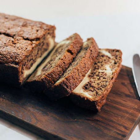 Easy Cream Cheese-Filled Banana Bread