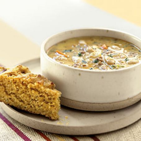 Creamy White Bean and Chorizo Soup