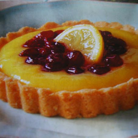 Cranberry-Topped Lemon Tarts