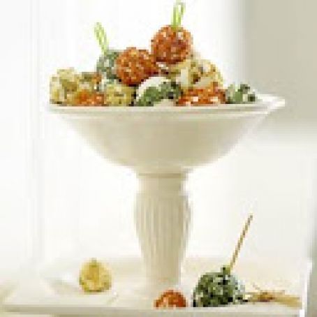 Creamy Goat Cheese Ornaments