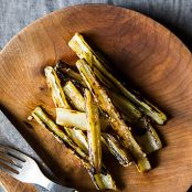 Swiss Chard Stems, Grilled with Anchovy Vinaigrette