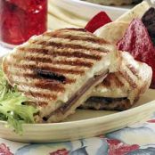 Double-Cheese Beef Panini Recipe