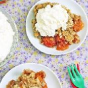 Cinnamon Peach Oat Crumble