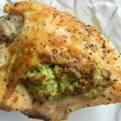 Stuffed and baked chicken breast