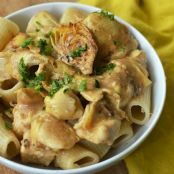 Chicken and Artichokes in Wine Sauce