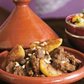 Beef and pear tagine