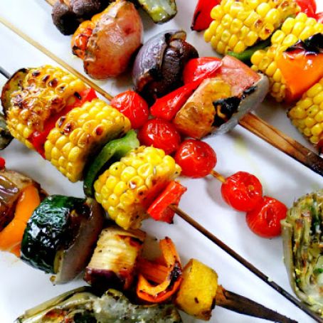 Grilled Vegetable Skewer