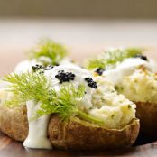 Stuffed Baked Potatoes with Horseradish Cream