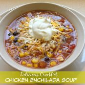 Crockpot Chicken Enchilada Soup