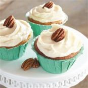 Brown Butter-Pecan Cupcakes with Cream Cheese Frosting