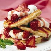 Strawberries and Cream Pancakes