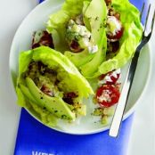 Mediterranean Lettuce Cups with Mint Yogurt Dressing