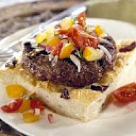 Grilled porcini mushroom burgers