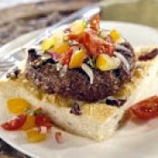 Grilled porcini mushroom burgers