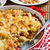 Goat Cheese, Red Pepper Kalamata Olive Mac n Cheese