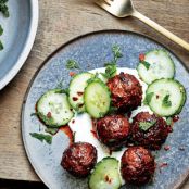 Chile-Cumin Lamb Meatballs With Yogurt And Cucumber