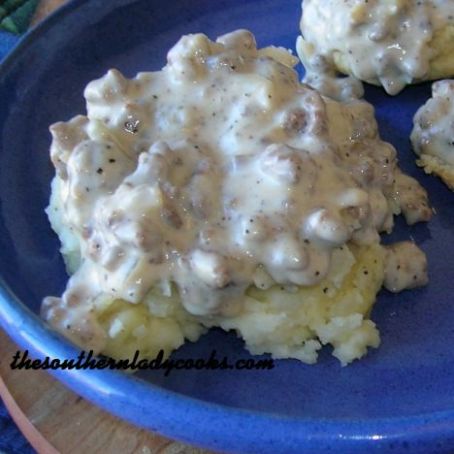 Tommys Hamburger Milk Gravy Skillet