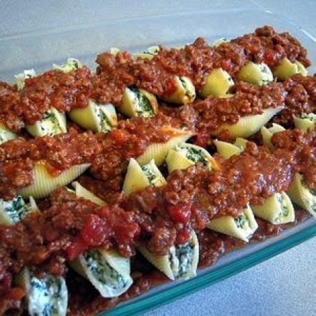 Meals (Stuffed Shells with Meat Sauce)