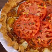 Carla Hall's Peach and Tomato Pie