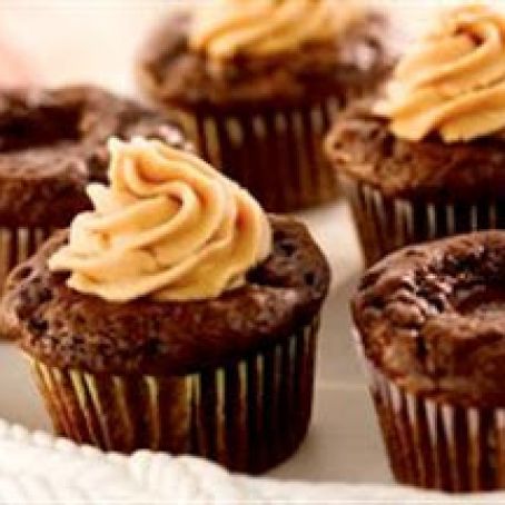Chocolate Chocolate Peanut Butter Cupcakes
