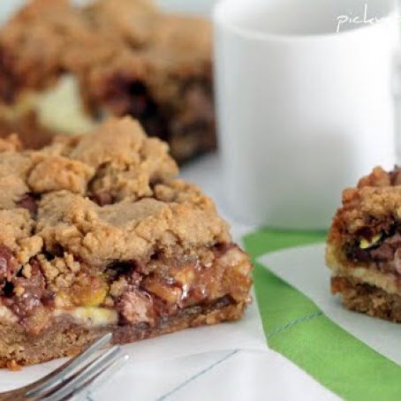 Peanut Butter Cookie and Cream Cheese “Candy” Bars