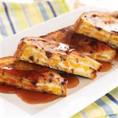 Peach-Stuffed Oven French Toast