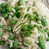 Risotto With Spring Peas, Ham & Fontina