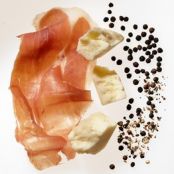 Black Pepper, Provolone & Prosciutto Waffles