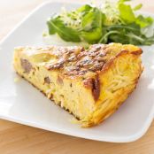 Pasta Frittata with Sausage and Hot Peppers