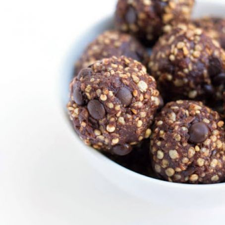 bites - turtle cookie quinoa energy bites