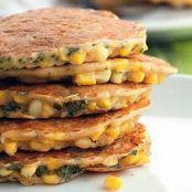 Corn and Basil Cakes