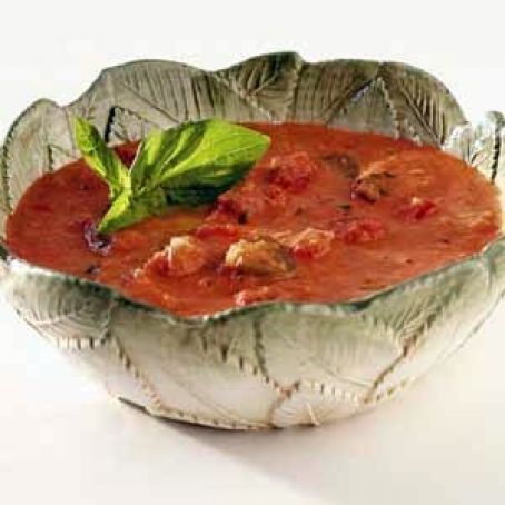Chunky Tomato-Basil Bisque Recipe