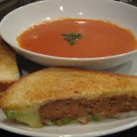 Creamy Tomato Soup and Italian Patty Melts