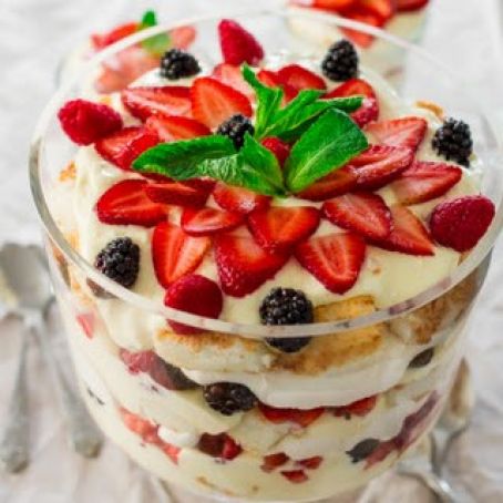 Trifle, Strawberry & Raspberry