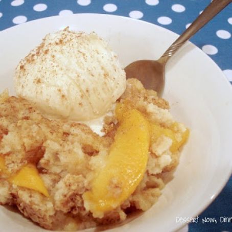Throw Together Peach Cobbler Crisp