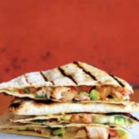 Grilled Paprika Shrimp Quesadilla