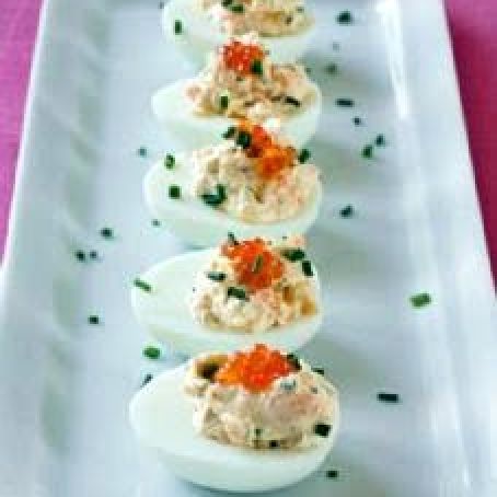 Eggs - Deviled Eggs with Smoked Salmon