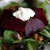 Beet Salad with Walnuts and Goat Cheese