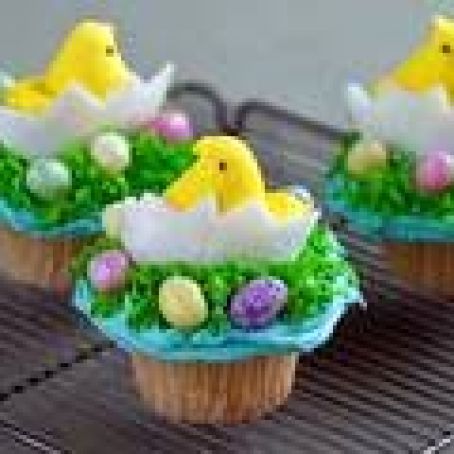 Chick and Egg Cupcake