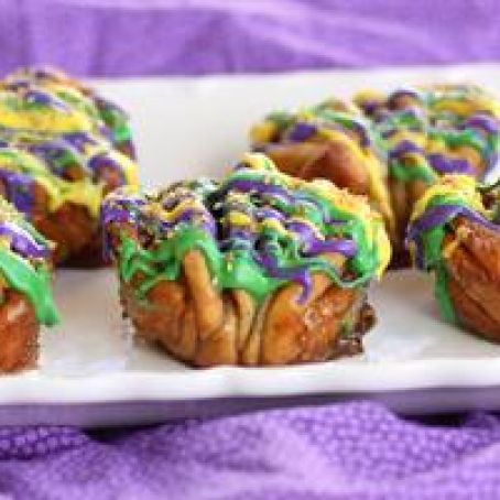 King Cake Pull-Apart Muffins