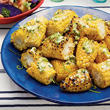 Grilled Jalapeño-Lime Corn on the Cob