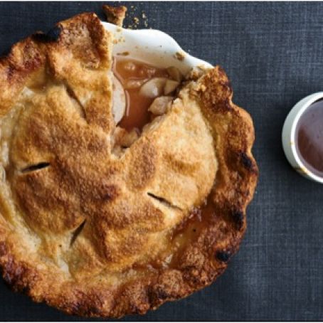 Apple Pie with Spiced Apple-Caramel Sauce