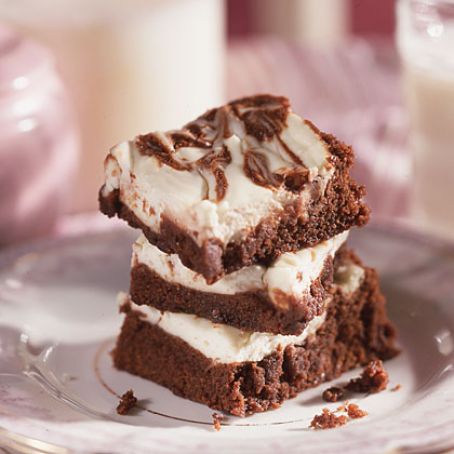 Fudgy Cream Cheese Brownies (Reduced Calorie)