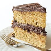 Peanut Butter Layer Cake with Chocolate Frosting