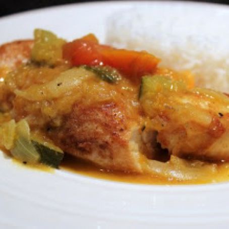 POLLO AL CURRY JAPONES
