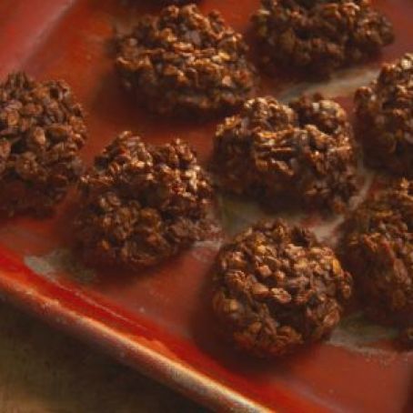 Chocolate Toffee No-Bake Cookies